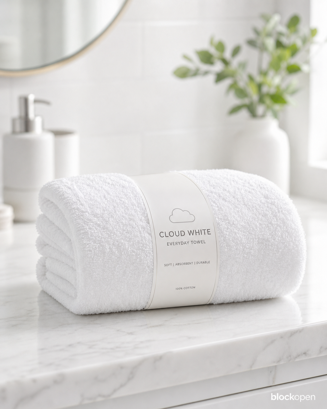 Cloud White Everyday Towel